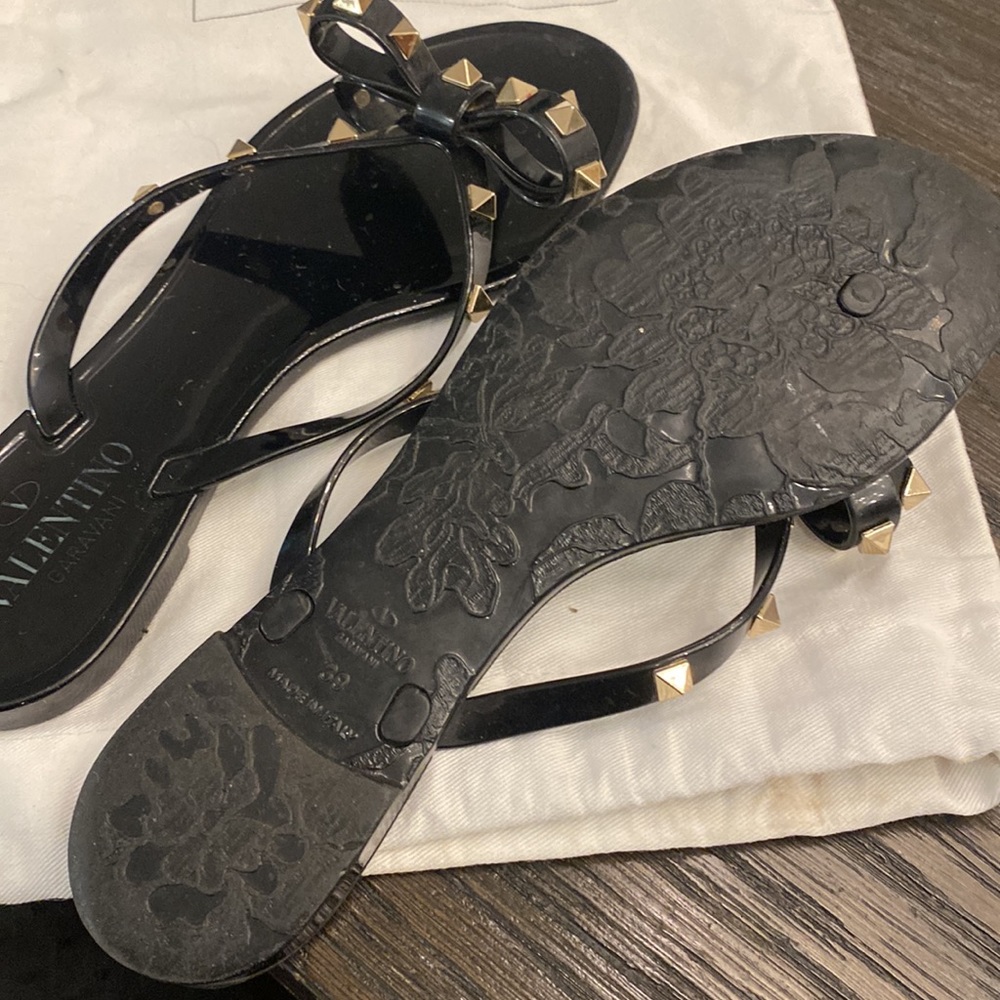 Valentino RUBBER ROCKSTUD THONG - Picture 5 of 7